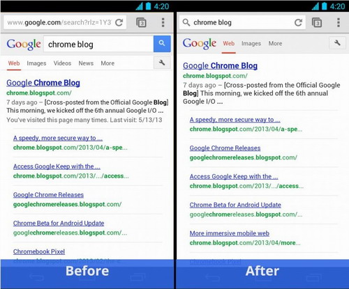 Android版Chrome